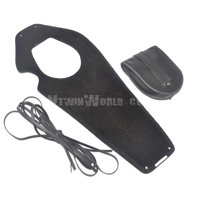 VtwinWorld Leather Tank Cover / Chap Pad For Suzuki Savage LS 650 & Boulevard S40 | Made In UK